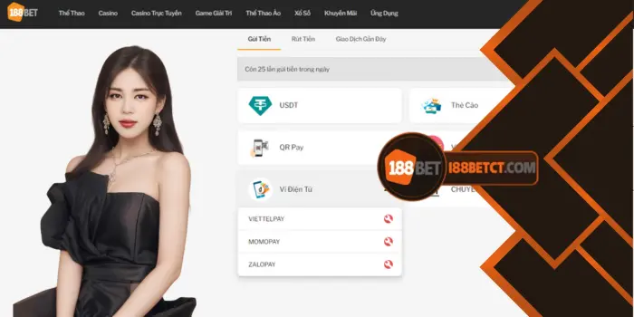 Cách gửi tiền 188Bet bằng ví điện tử nhanh chuẩn Cách gửi tiền 188Bet bằng ví điện tử nhanh chuẩn