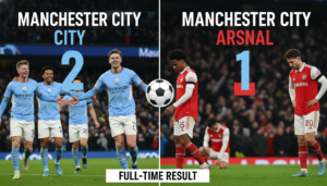 Kết quả Man City vs Arsenal